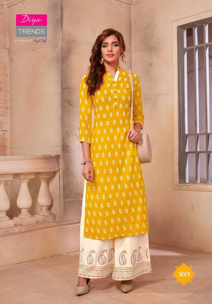 Biba's Vol-3 Diya Trends Rayon Palazzo Kurti Biba's Vol-3 Diya Trends Rayon Palazzo Kurti